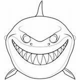 Mask Coloring Shark Sharks Pages Printable Fish Drawing Masks Animal Puzzle Crafts sketch template