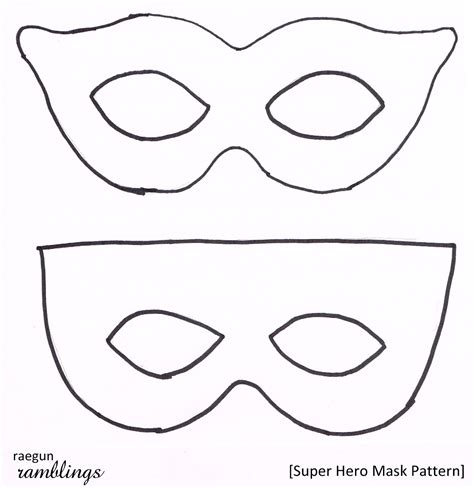 super hero mask pattern  tutorial rae gun ramblings