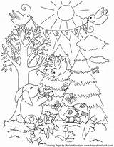 Coloring Pages Spring Kids Color Printable Springtime Monet Sheets Happy Family Fun Claude Colouring Animals Happyfamilyart Adult Cute Original Print sketch template