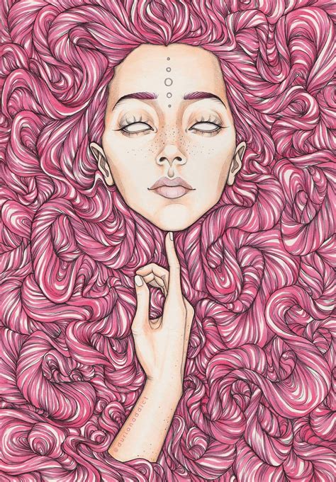 pink prints   preorder trippy drawings psychedelic drawings cool drawings hippie