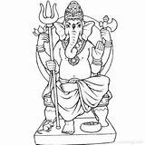 Ganesha Hindu Xcolorings sketch template
