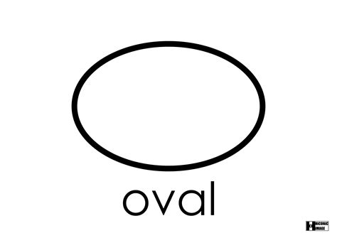 large oval template clipart