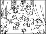 Animals Circus Coloring Printable Kb Coloriage Animaux sketch template