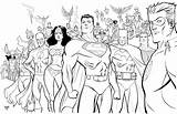 Superheroes Colorine sketch template
