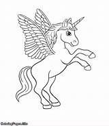 Einhorn Pegasus Ausmalbilder Kleurplaat Pferd Ausmalbild Kleurplaten Unicorns Eenhoorn Vleugels Licorne Coloriage Getdrawings Mandala Cheval Flügel Coloringpages Malvorlage Winged Flügeln sketch template