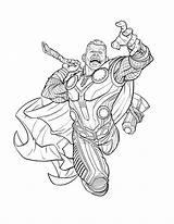 Thor Infinity Coloring sketch template