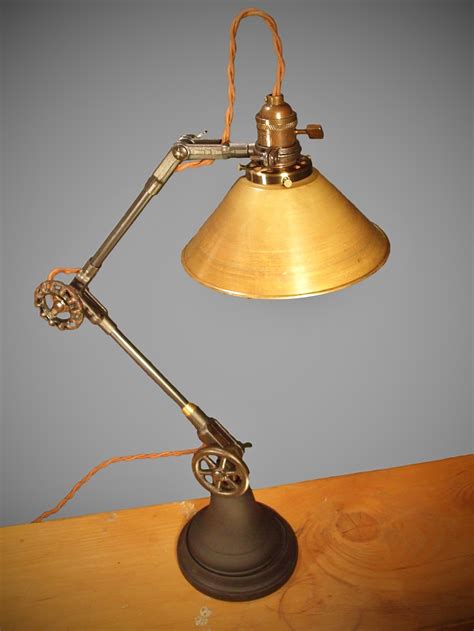 vintage industrial style desk lamp dw vintage lighting   store powered  storenvy
