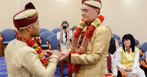 man becomes first muslim in britain to marry in a same sex ceremony after bullying from the