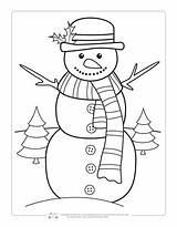 Snowman Itsybitsyfun sketch template