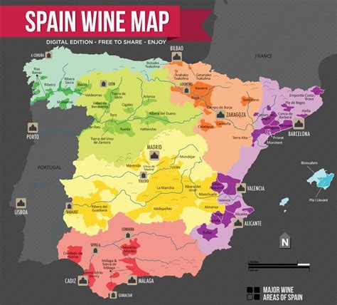 map  spain wine regions  wine tours