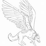 Winged Lineart Coloring Pegasus Wings Unusual Colorless Tattooimages sketch template