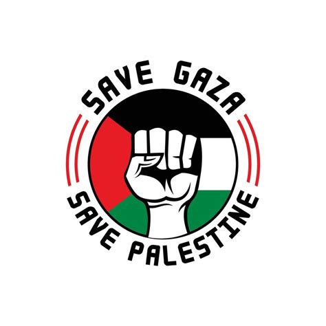 save palestine logo  gaza vector  vector art  vecteezy