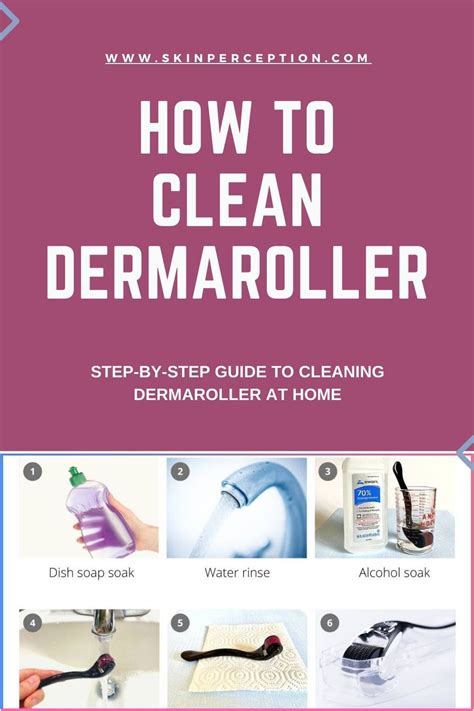 properly clean dermaroller  home derma roller microneedling