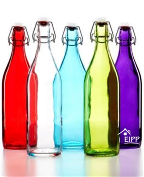 Swing Top 1000ml Beverage Glass Bottle And Storage Bottle Glass With