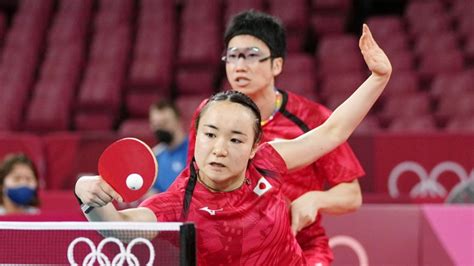 japanese duo open  win  mixed doubles table tennis olympic debut