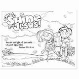 Shine Jesus Placemat Ctainc sketch template
