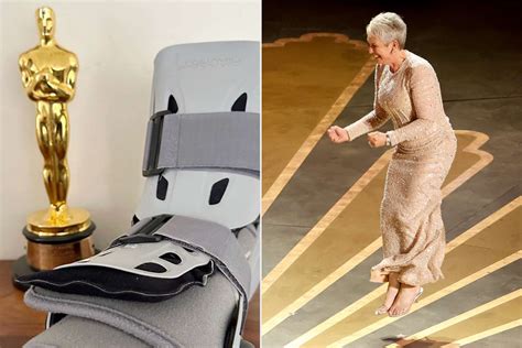 Jamie Lee Curtis Posts Photo Of Medical Boot After Oscar Win Thrill