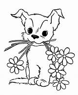 Puppy Coloring Pages Cute Printable Puppies Dog Getcoloringpages Print Colouring sketch template