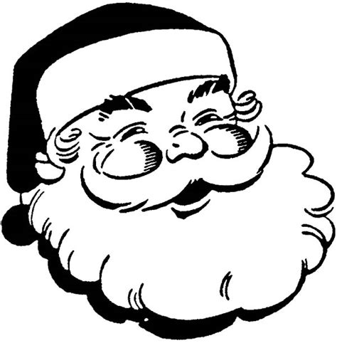 picture  santa claus head coloring pages coloring sky