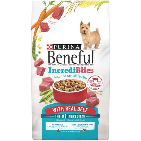 beneful incredibites  small dogs  real beef dog food pet