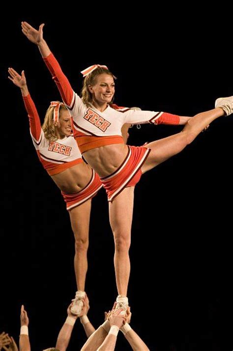 Cheer College Cheerleader Cheerleading Stunts Scale Kyfun Moved