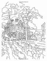 Coloring Thomas Kinkade Pages Adult Book Christmas Posh Disney Colouring Relaxation Books Designs Printable Getcolorings Depressing Color Getdrawings Drawing Amazon sketch template