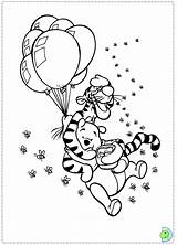 Dinokids Tigger Coloring Close Pages sketch template