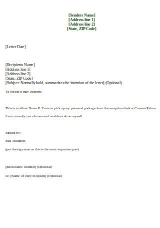 sample proxy letter templates   ms word