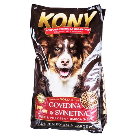 hrana za pse kony suha govedina  svinjetina kg pevex