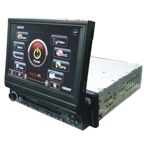 single din general car pc retractable computer case  car pc