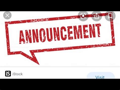 announcements youtube