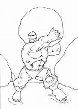 Hulk Handcraftguide sketch template