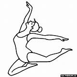 Ballerina Drawing Coloring Ballet Leaping Easy Pages Dancer Simple Cartoon Getdrawings Clipartmag Thecolor sketch template
