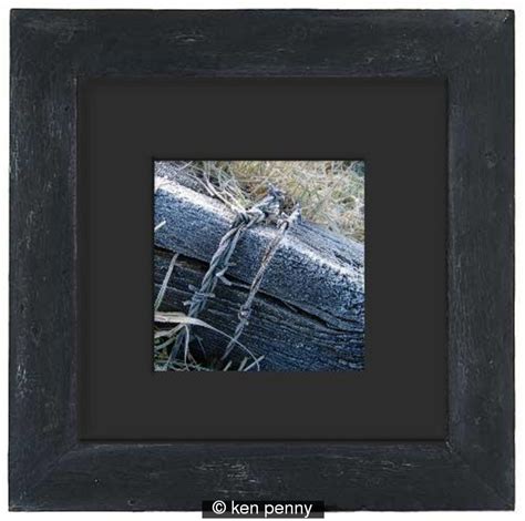 black wood frame black mount  small  mounted  wooden frame included  price