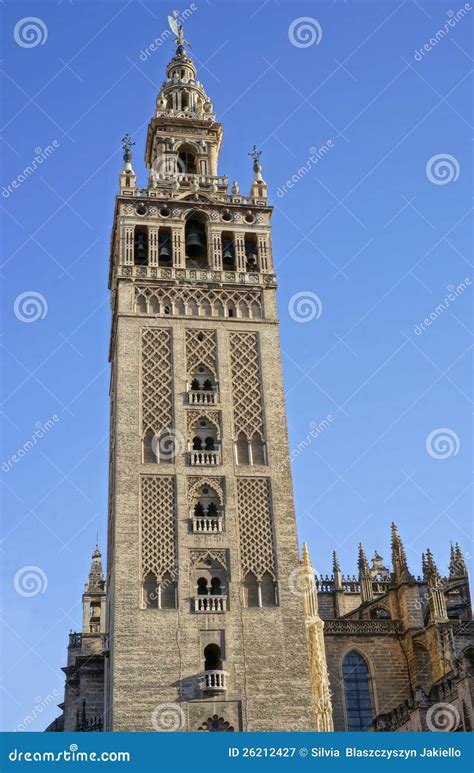 la giralda tower  seville spain royalty  stock photography image