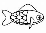 Kleurplaat Colorare Pez Pesce Fisch Malvorlage Poisson Vissen Ausmalbild Printen Grote Jouw Téléchargez sketch template