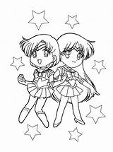 Sailor Coloring Pages Moon Artemis Mars Mercury Sailormoon Chibi Printable Luna Getcolorings Kids Fun sketch template