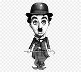 Chaplin Charlie Clochard Caricature Baishi Qi Muet sketch template