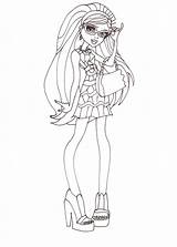 Coloring Monster High Pages Ghoulia Fashion Sheet 1600 Sweet Yelps Printable sketch template