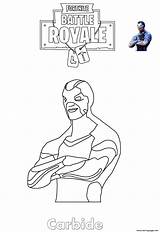 Fortnite Coloring Pages Carbide Printable sketch template
