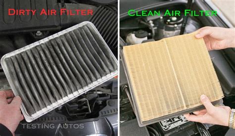 replace  engine air filter  car mechanic