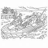 Speedboat sketch template