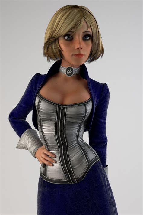 Gaming 3d Aesthetic Character Design Bioshock Infinite Elizabeth