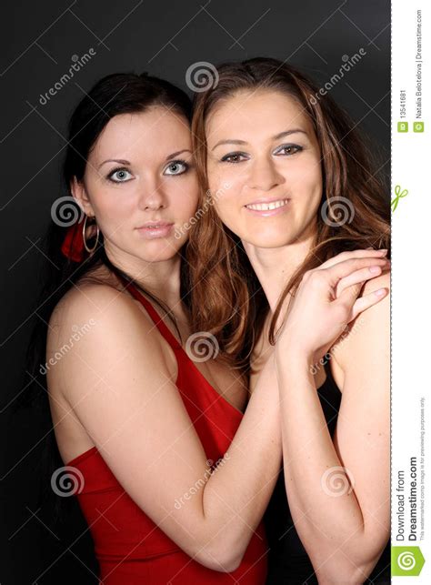 Two Young Lesbian Girl Friend Stock Image Image 13541681