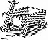 Bollerwagen Grafiken Wagon Vektoren Zeichnung sketch template