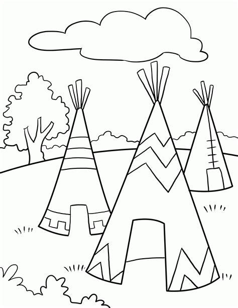 coloring page native americans coloring home