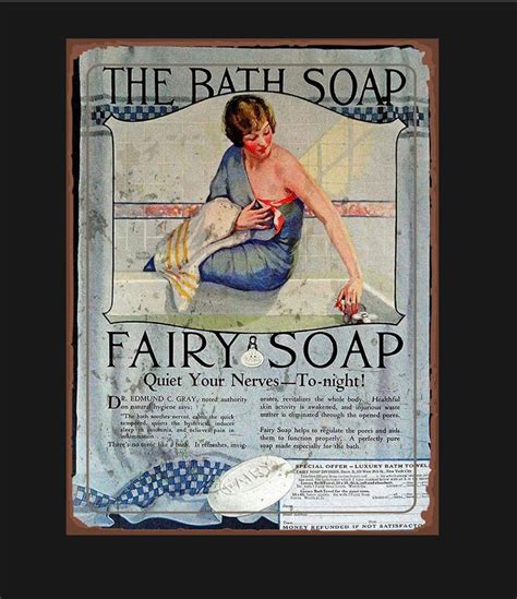 vintage fairy soap ad sign kitchen sign vintage sign retro etsy uk