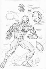 Superior Spiderman sketch template