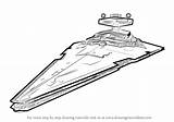 Destroyer Star Wars Imperial Draw Class Drawing Step sketch template