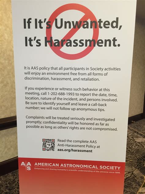 sexual harassment workshop highlights and outcomes american astronomical society